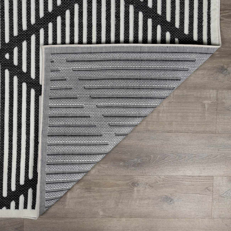 Anah Black Durable Rug