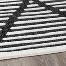 Anah 3D Black Outdoor Rug