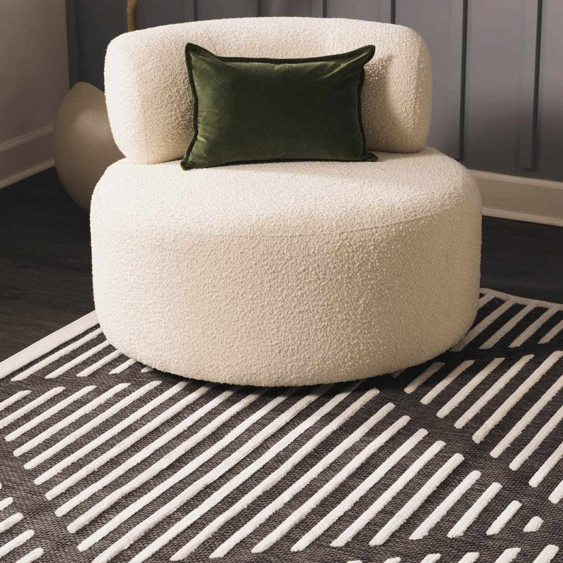 Anah Black Durable Rug