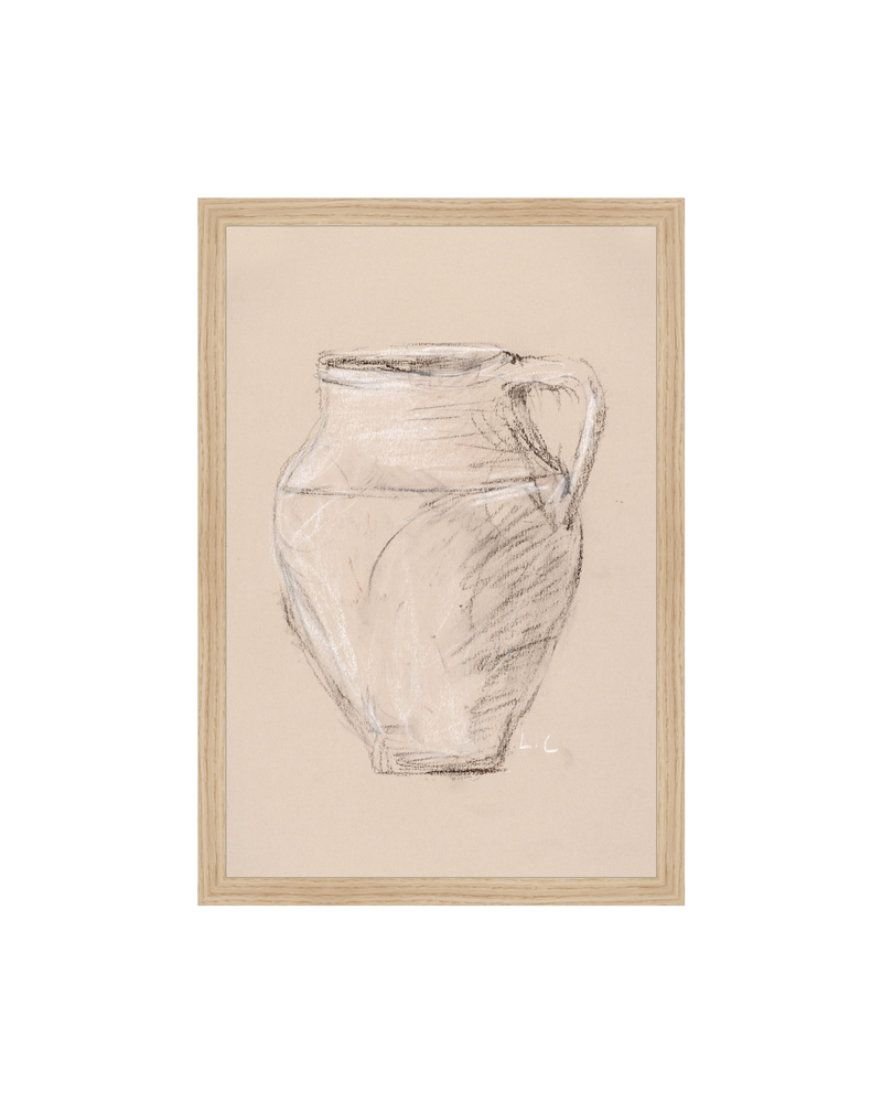 Vase Drawing Sepia