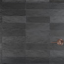 Black 2.5x8 Glossy Matte Subway Ceramic Tile (38 pack, 5.38 sq ft/case)