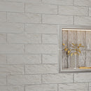 Cloud Gray 2.5x8 Glossy Matte Subway Ceramic Tile (38 pack, 5.38 sq ft/case)