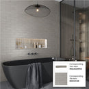 Light Gray 1.25x8 Matte Glossy Ceramic Bullnose Tile Trim (10 pack, 0.667 sq ft/case) - Sample