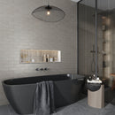 Cloud Gray 2.5x8 Glossy Matte Subway Ceramic Tile (38 pack, 5.38 sq ft/case) - Sample