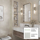 Light Tea Green 1.25x8 Matte Glossy Ceramic Bullnose Tile Trim (10 pack, 0.667 sq ft/case)