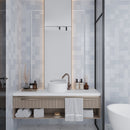 Beige 1.25x8 Matte Glossy Ceramic Bullnose Tile Trim (10 pack, 0.667 sq ft/case) - Sample
