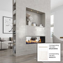 White 1.25x8 Matte Glossy Ceramic Bullnose Tile Trim (10 pack, 0.667 sq ft/case)