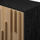 Silas Contemporary Wood Detailed-Door Sideboard / TV Stand