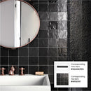 Black 4x4 Glossy Matte Subway Ceramic Tile (60 pack, 6.46 sq ft/case)