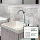Light Gray 1.25x8 Matte Glossy Ceramic Bullnose Tile Trim (10 pack, 0.667 sq ft/case)
