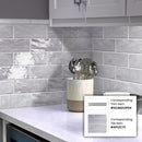 Grayish Blue 2.5x8 Glossy Matte Subway Ceramic Tile (38 pack, 5.38 sq ft/case)
