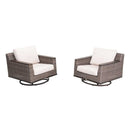 2 Beaufort Wicker Swivel Rocking Chair