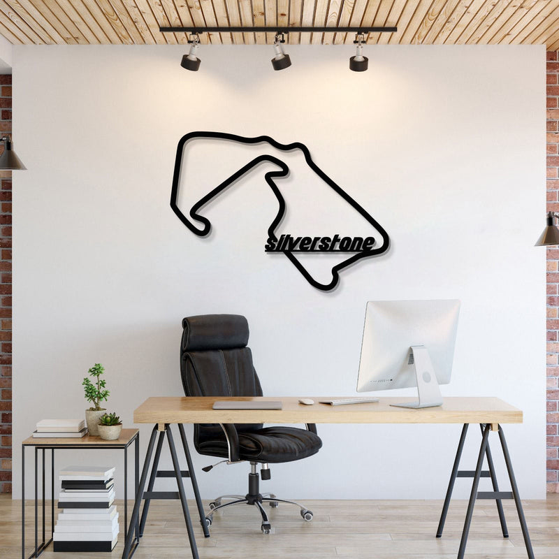 Silverstone Formula 1 Metal Circuit Wall Art - MT1089