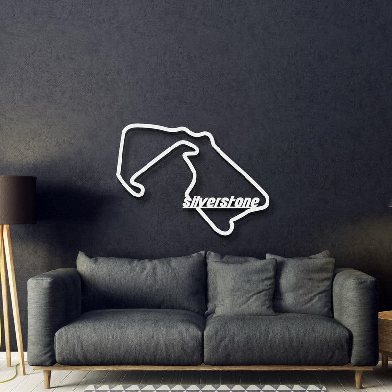 Silverstone Formula 1 Metal Circuit Wall Art - MT1089