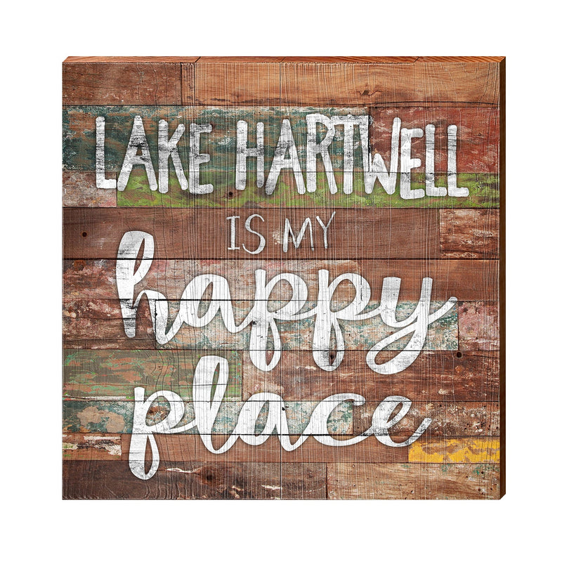 Lake Hartwell Happy Place | Real Wood Art Print