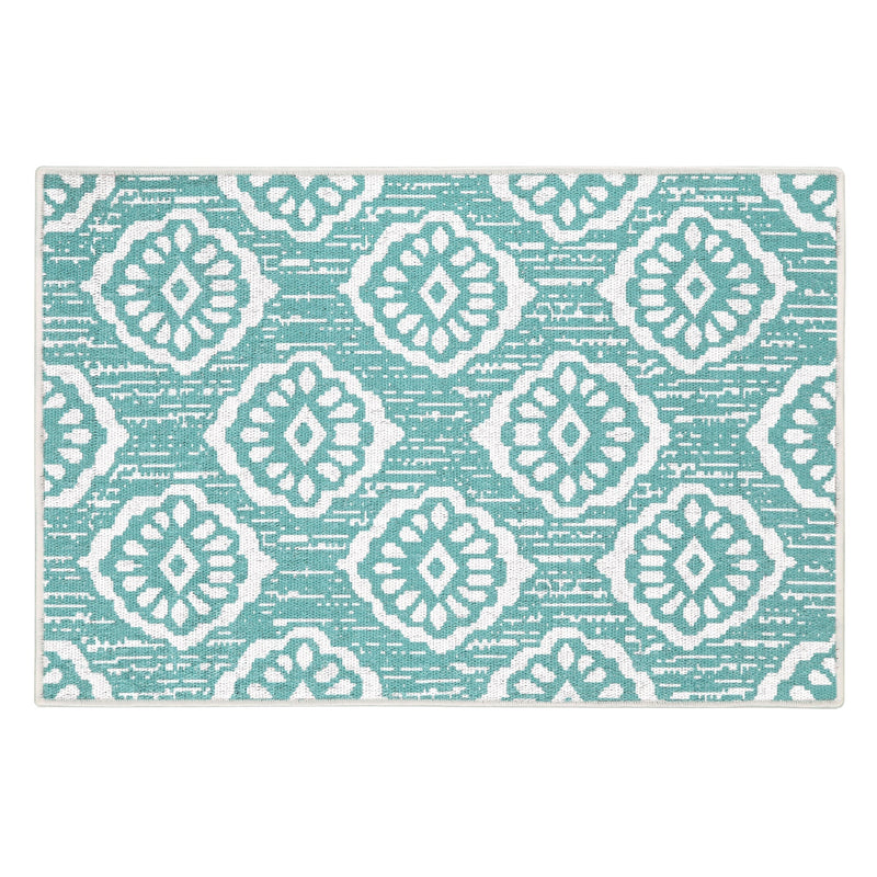 Sussexhome Flower Collection 2 x 3 Foot Heavy Duty Low Pile  Landing Rug Runner
