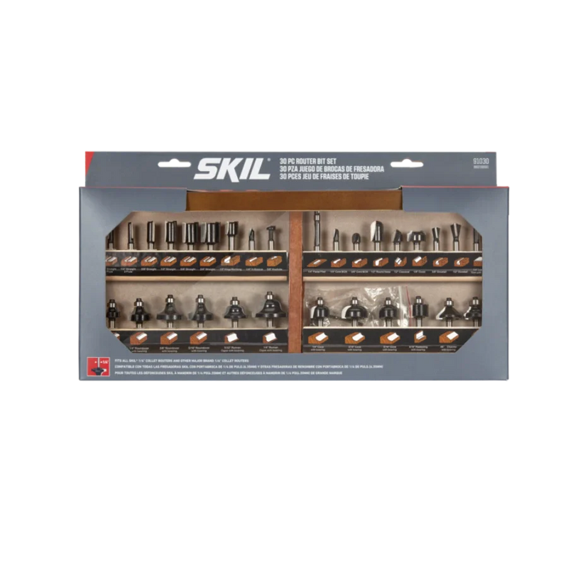 SKIL 91030 30pc Router Bit Set w/ Instructions