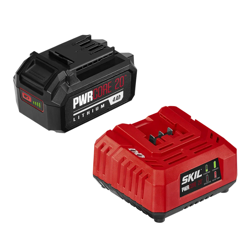 SKIL CB5196B-11 PWR CORE 20™ 20V 4.0Ah Battery and Charger Starter Kit