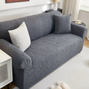 3D Baroque Floral Stretch Sofa Cover Elastic Polar Fleece Couch Slipcover with Straps by Slipcover KAS™