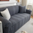 3D Embossed Geometric Couch Slipcover, Stretch Washable Non Slip Furniture Protector by Slipcover KAS™