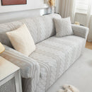 3D Embossed Geometric Couch Slipcover, Stretch Washable Non Slip Furniture Protector by Slipcover KAS™