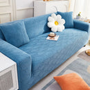 3D Leaves Jacquard Couch Slipcovers Non-Slip Cozy Stretchy Couch Covers for Sectional by Slipcover KAS™