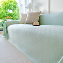 Cooling Ice Silk Soft Sofa Cover Blanket, Woven Geometric Textured Modern Couch Cover