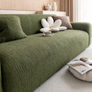 Stretch Textured Vertical Stripe Couch Slipcover, Soft Jacquard Elastic Sofa Cover