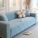 Modern Slipcovers Geometric Textured Stretchable Sofa Cover for Couch with Chaise by Slipcover KAS™