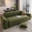 Modern Textured Stretch Sofa Cover, Plush Fleece Sofa Slipcover with 3D Stripe Texture by Slipcover KAS™