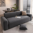 Modern Textured Stretch Sofa Cover, Plush Fleece Sofa Slipcover with 3D Stripe Texture by Slipcover KAS™