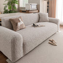 Elastic Stretch Sofa Cover Slipcover, Soft Plush Bubble Textured Jacquard Couch Cover