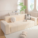 High Stretch Embossed Geometric Slipcover for Couch, Cozy Plush Fleece Couch Cover by Slipcover KAS™