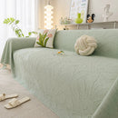Durable Cooling Couch Cover for Dogs Textured Chic Leaf Summer Throw Cover Blanket by Slipcover KAS™