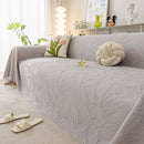 Durable Cooling Couch Cover for Dogs Textured Chic Leaf Summer Throw Cover Blanket by Slipcover KAS™