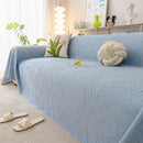 Durable Cooling Couch Cover for Dogs Textured Chic Leaf Summer Throw Cover Blanket by Slipcover KAS™