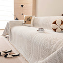 Decorative Slipcover for Pets, Kids, Boho Woven Couch Cover Throw Blanket with Tassel by Slipcover KAS™