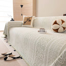 Decorative Slipcover for Pets, Kids, Boho Woven Couch Cover Throw Blanket with Tassel by Slipcover KAS™