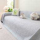 Cooling Embossed Botanical Couch Cover, Soft Ice Silk Furniture Protector for Sofa by Slipcover KAS™