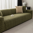 3D Jacquard Geometric Sofa Cover, High Stretch Soft Polar Fleece Slipcover for Couch by Slipcover KAS™