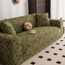 Plush Fleece Stretch Sofa Cover, Super Soft Textured Geometric Couch Slipcover by Slipcover KAS™