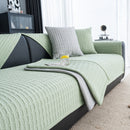 Geometric Textured Couch Slipcover Protector Non-Slip Ice Silk Sofa Cover for Couch