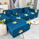 Boho Printed Sofa Slipcover, Stretch Furniture Protector for Sectional L-Shaped Sofa by Slipcover KAS™