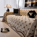 Chenille Jacquard Sofa Throw Cover Blanket, Luxury Thick Woven Couch Cover for Sofa