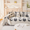 Decorative Throw Blankets for Couch Reversible Chenille Furniture Throw Covers for Sectional Sofa