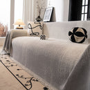 Modern Textured Sofa Cover Blanket, Tightly Woven Pet Sofa Throw for Sectional Couches