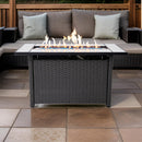 Outdoor Metal Fire Pit Table 50,000 BTUs - Propane Fuel Type
