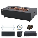 Propane Fire Pit Table Outdoor 50,000 BTU Firepits for Outside CSA Certified