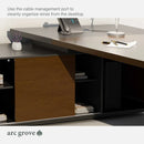 Hershey · Modern L-Shaped Executive Desk by Arc Grove
