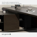 Hershey · Modern L-Shaped Executive Desk by Arc Grove